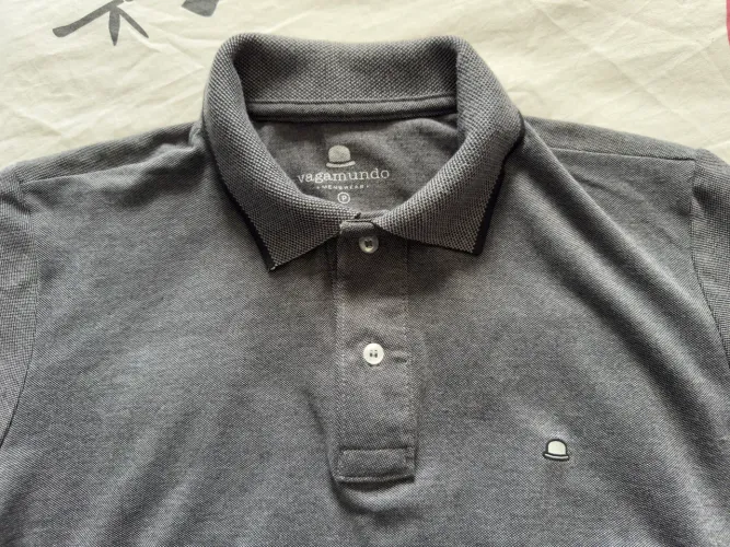 Camisa Polo Cinza Vagamundo 