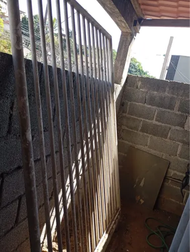 Portão de correr de tubo galvanizado 1,60x2,20