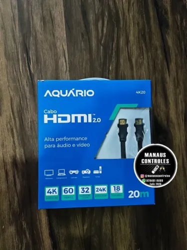Cabo 4k ultra HD ( HDMI 20 metros) R$160 esse valor é avista