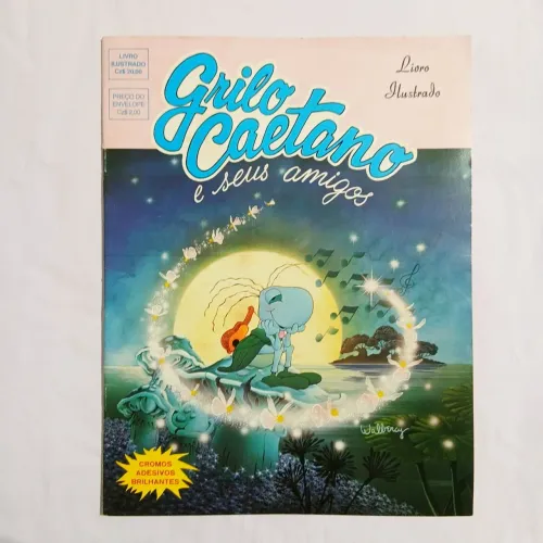 Álbum de figurinhas Grilo Caetano e seus amigos - COMPLETO - anos 80