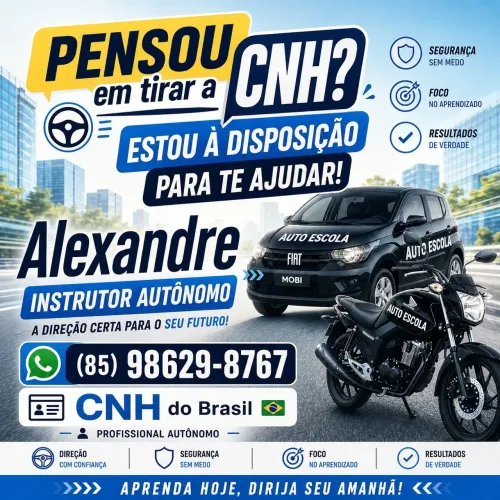 Está pensando em tirar a sua CNH? Entre em contato agora que vou tirar suas  dúvidas!