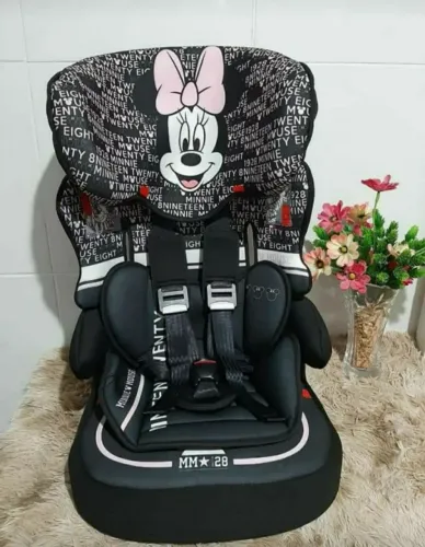 Cadeirinha para carro Minnie- Nova Lacrada, 2 em 1 - 9 a 36 kg