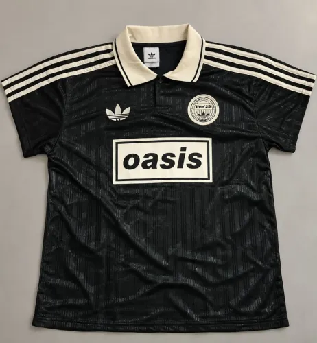 Camisa OASIS x Adidas live'25 preta