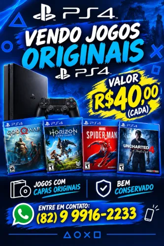 Jogos originais PS4