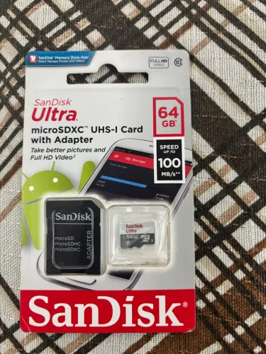 Cartão de memória 64gb scan disk ultra