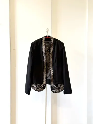 Blazer preto bordado L?Étage 38