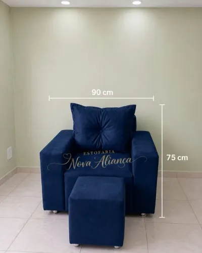 Poltrona 1 lugar + puff promoção aproveite entrega grátis ?
