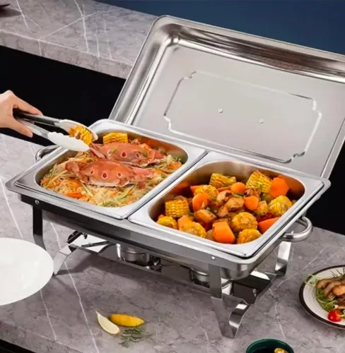 Rechaud profissional inox 1,2 ou 3 cubas a partir de 250,00