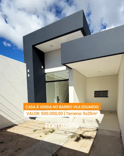 Casa à venda no Bairro Vila Eduardo, 3 quartos, sendo 1 suíte com closet, Petrolina