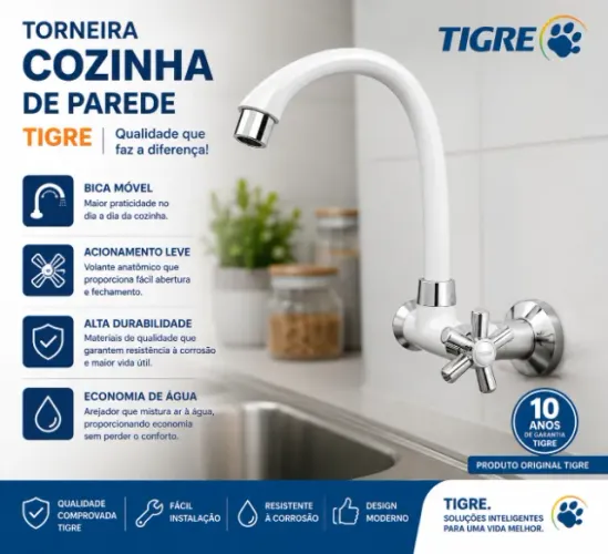 Torneira para cozinha da tigre ( produto novo ) lacrado ( poucas unidades )