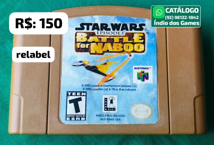 Star Wars Battle For Naboo = R$: 150