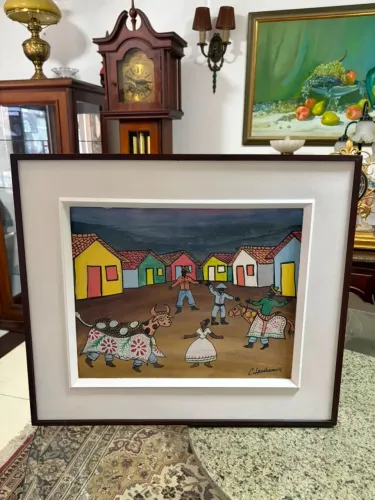 Antigo Quadro Óleo Sobre Tela Claudionor