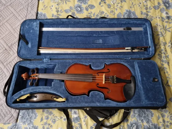 Violino Eagle 4/4 VE 144, seminovo e reformado por Luthier
