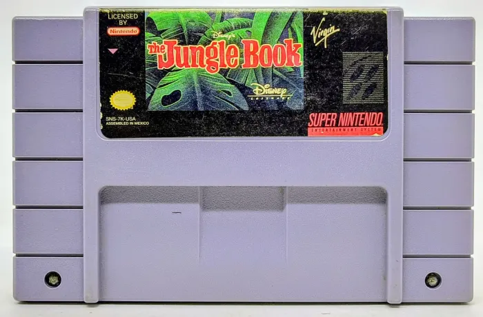 Jungle Book relabel traseira - Super Nintendo 