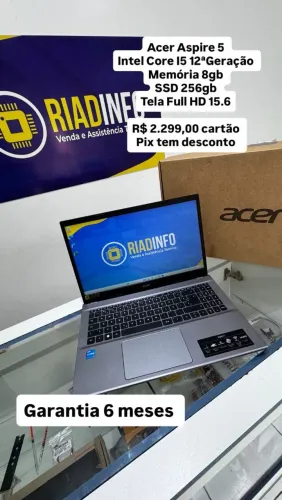 Notebook Acer i5 12° geração 