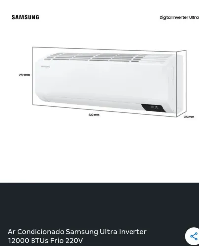 Ar Condicionado Samsung inverter 12.000btus