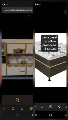 Cozinha Dona Completa C/ Led Sò No Paneleiro 100% MDF Cor Cinamomo/Off Chf