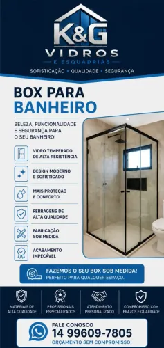 Box para Banheiro Sob Medida Promoção m²