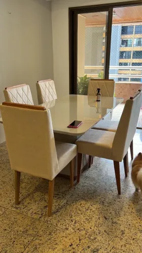 Jogo de mesa de 6 lugares a pronta entrega 