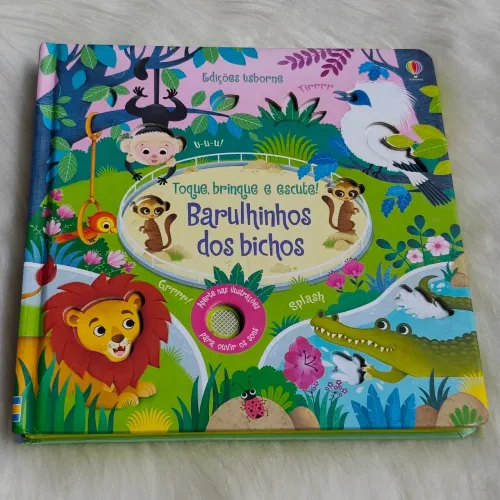 Livro Infantil Interativo Com Som Barulhinho Dos Bichos