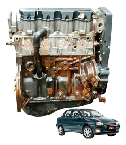 Motor Parcial Gm Corsa 1.0 Gasolina 8v 1997 A 2002