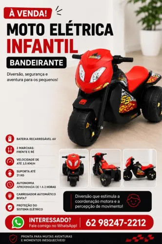 Motoca infantil Elétrica 