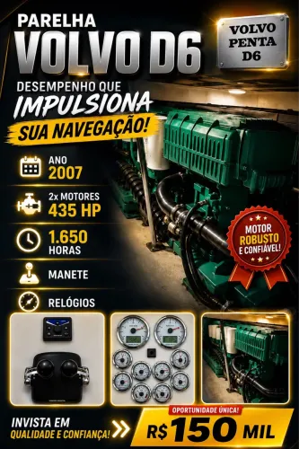 Motor Parelha Volvo D6 (Promoção)