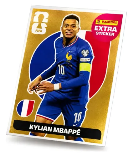 Figurinha mbappe gold