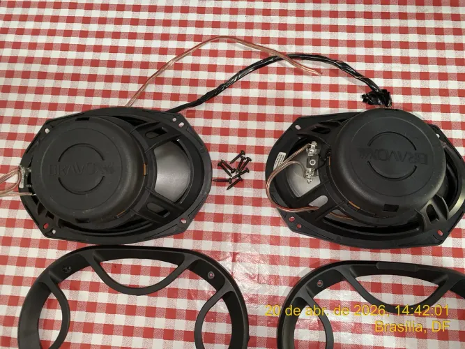 Alto Falante 6x9 Bravox Som Automotivo Tampão Carro