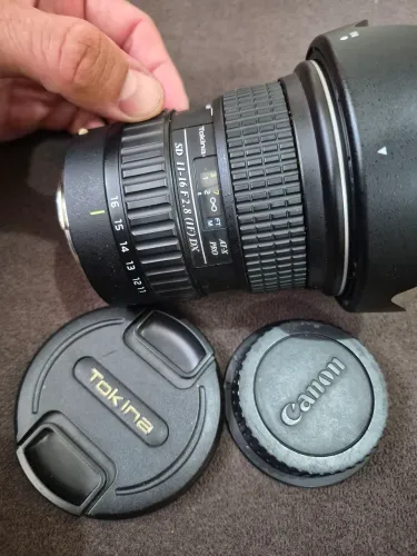 Lente Tokina 11-16 f2.8 constante para Canon
