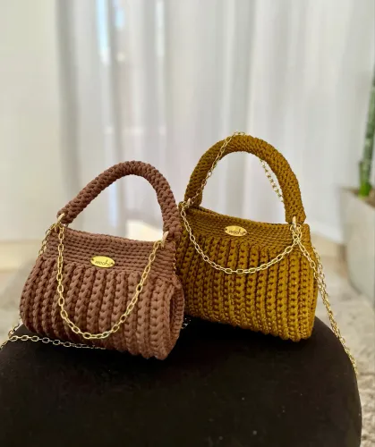 Bolsas crochê de luxo