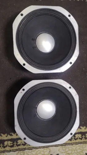 Par de alto falantes Medios Snake Ke-110 padrão JBL vintage com recone esx 310