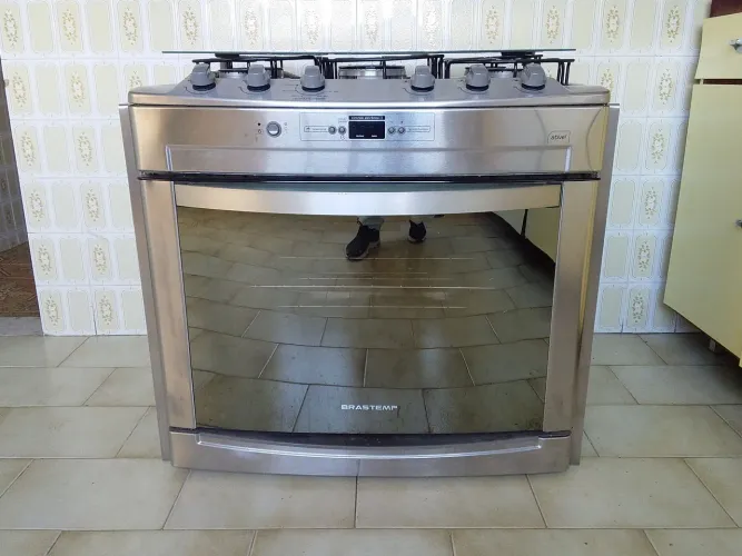 Fogão Brastemp Inox 5 Bocas 6 meses de Uso.