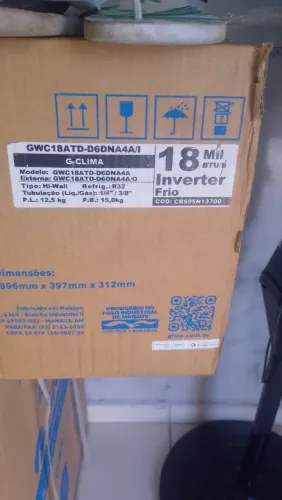 Ar condicionado 18 BTUs NOVO