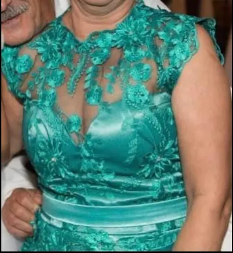 Vestido de Festa Verde Tiffany Tamanho M- Elegância e Sofisticação ?