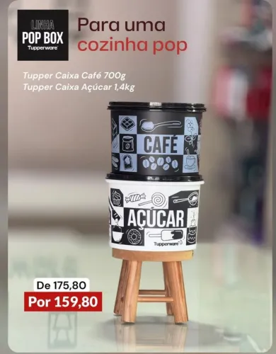 Kit café e açúcar Tupperware