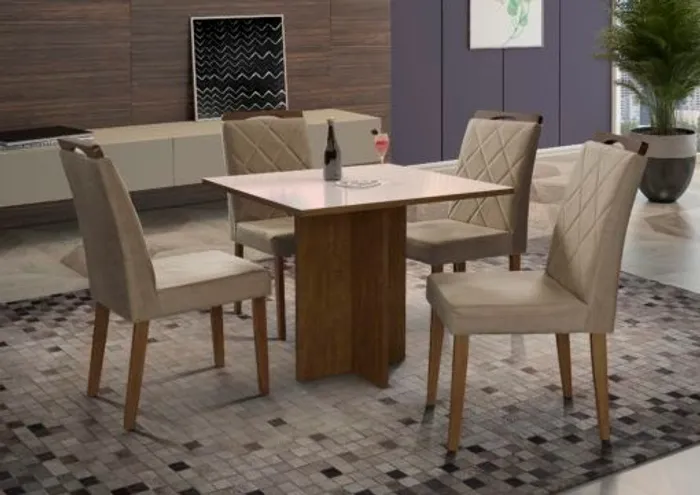 Sala mesa jantar com 4 cadeiras