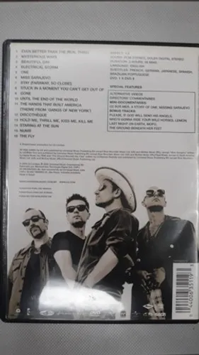 DVD U2 - The Best of 1990 - 2000 com 16 musicas