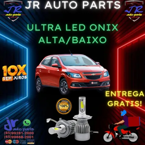 Ultra LED Chevrolet Onix 2014 (Alta/Baixo)