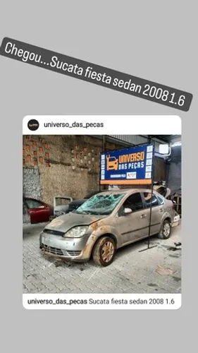 sucata fiesta sedan 2008 1.6