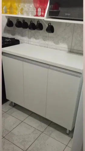 Armário de Cozinha Branco 3 Portas