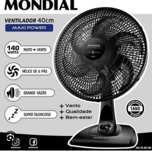 VENTILADOR MESA 40CM MONDIAL MEGA TURBO 140W