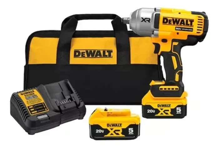 Chave De Impacto 1/2 Dewalt Brushless Com Acessórios E Bolsa