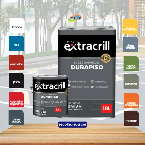 Tinta Pinta Piso Extracrill Piso Dura + Galão / Lata 