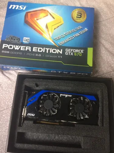 Placa de vídeo Nvidia GeForce Gtx 670 para retirada de peças