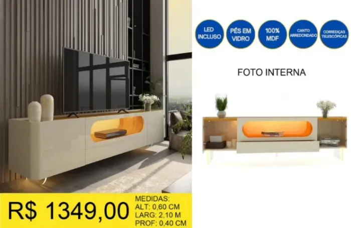 LINDO RACK DE TV A PRONTA ENTREGA!!