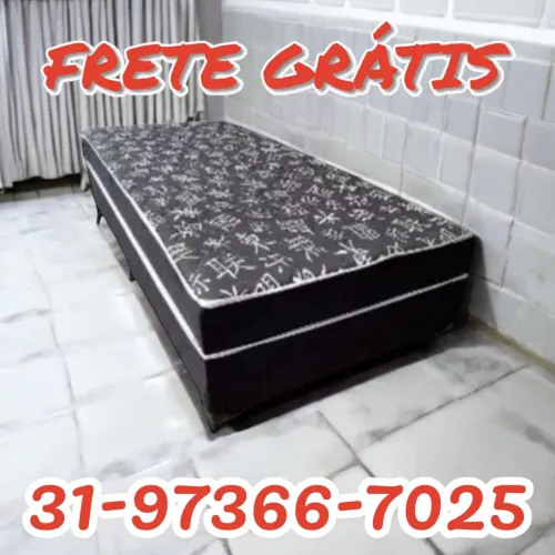 CAMA SOLTEIRO NOVAS / ESPUMA D33/ HIPER OFERTA