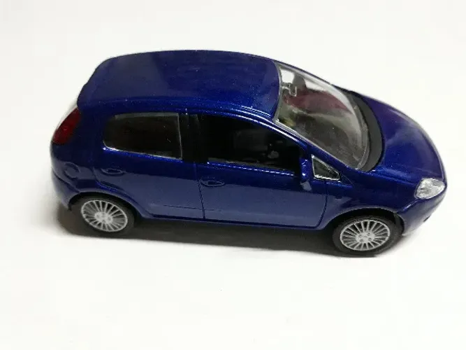 Miniatura Fiat Punto 1/43 Norev Azul Na Caixa #avl731