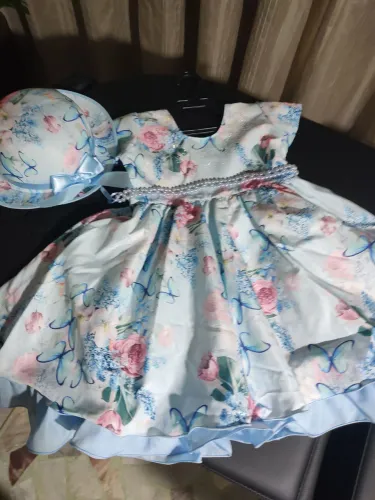 Vestido infantil de borboleta