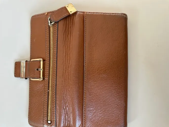 Carteira Michael Kors de Couro Marrom